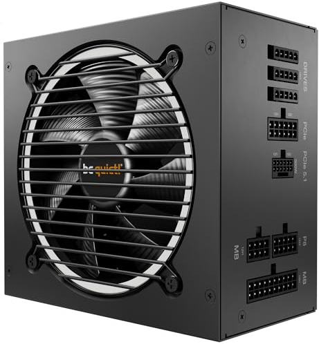be quiet! Pure Power 12 M 550W, ATX 3.1 und PCIe 5.1 kompatibel, 80 Plus Gold, modulares Netzteil, 12V-2x6-Kabel inkludiert, 120mm be quiet! Lüfter, BN341