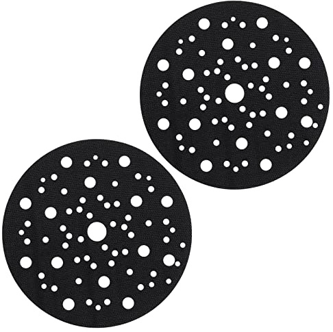 2 unidades 150 mm 67 agujeros disco de protección adhesivo para almohadilla de interfaz flexible para almohadilla de lijado neumática y eléctrica autosucción máquina de pulido y lijadora