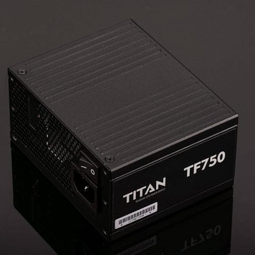 MIDTY Bloc d'alimentation PC pour Titan ITX SFX entièrement modulaire 80plus Platinum Game Silence 750 W TF750