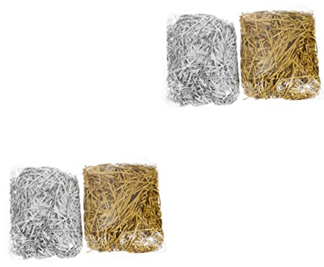 GLEAVI 4packungen Glitzernde Geschenkpapier Füllung Schredderpapier Für Hochzeiten Und Feiern Und Dekoration Für Geschenkboxen Und Candy Bar