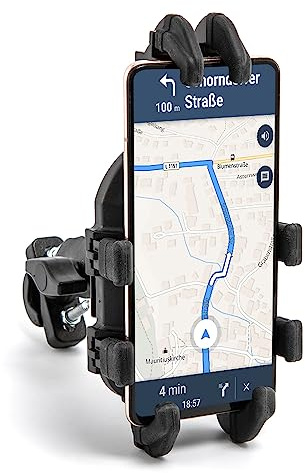 evomosa Supporto per Telefono da Moto Regolabile Supporto per Smartphone Misura per Fori Rotondi dello Stelo Della Forcella del Motociclo 13mm-20mm (Style C)