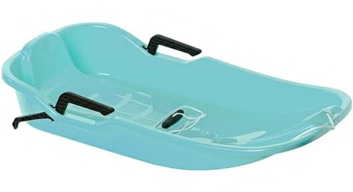 Hamax SNO Glider Schlitten | Lenkschlitten mit Steuer & Bremse | robuster Kunststoff | hoher Fahrkomfort | ideal für Kinder & Jugendliche | Mint