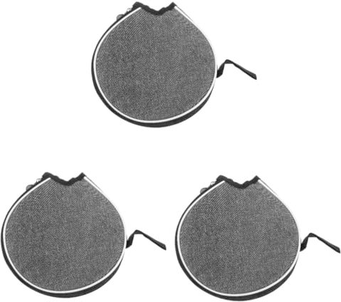 BESPORTBLE 3St Tischtennistasche schlägerhülle Tischtennis hülle für tischtennisschläger Aufbewahrungstaschen Fledermaus Feste Tasche Tischtennis Aufbewahrungsbox Halbkreis Pat-Tasche