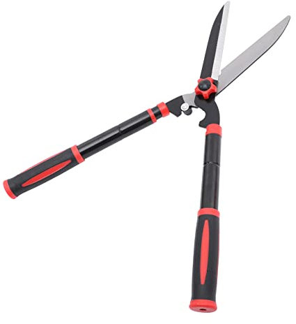 FUNOMOCYA Heckenschere Gartenschere Schere Für Buschtrimming Schmiedekopf Hochfest Gummierter Griff Ausziehbarer Griff Antikollisions-design
