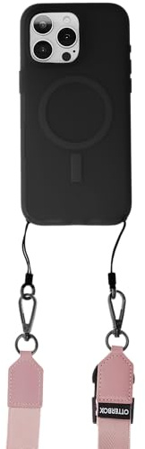 OtterBox 2-in-1 Crossbody Strap for Phone, Pink | Adjustable Neck & Wrist Lanyard, Additional Loop to Hang Keys & Headphones, Compatible with Most OtterBox Phone Cases