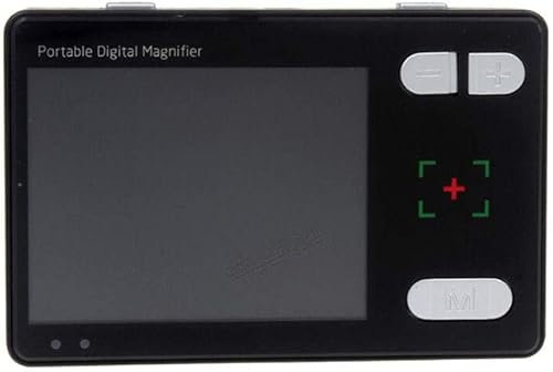 Magnifying Glass handhållet bärbart elektroniskt läshjälp 3,5-tums elektroniskt synhjälpmedel, lågsynsläsare 2–24 gånger läslupp