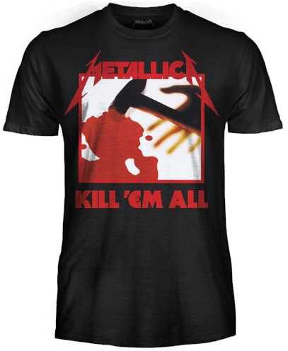 Metallica Kill 'Em All Officiell Rock T-shirt. Heavy Metal Band Unisex Tröja Vuxen Pojke., Kill 'em all, XS