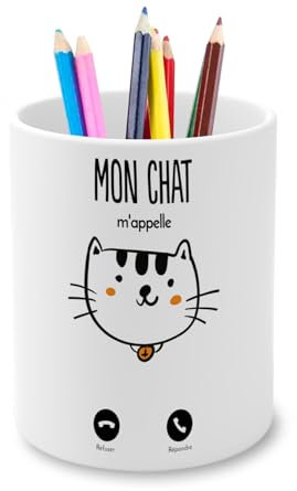 Fabulous Stifteköcher aus Keramik – Meine Katze M'nappt Kätzchen niedliche Tiere – 325 ml