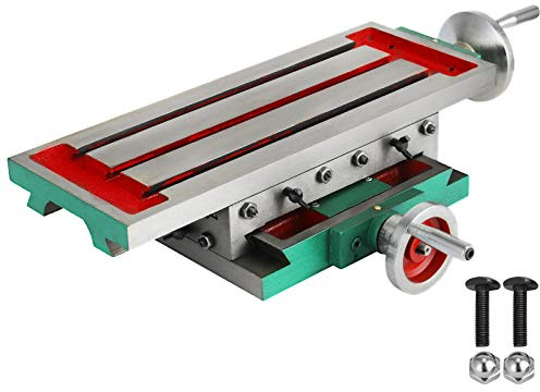 Table de fraisage 450 x 170 mm Table de Travail 2 axes 4 voies à glissière composée multifonction Étau de travail Croix Fraiseuse composée, pour tous les supports de perceuse Fraiseuse