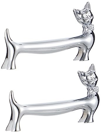 SOIMISS 2piezas Soportes De Palillos Chinos Decoración De Mesa Aleación Resistente Diseño Realista