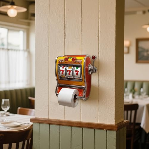 Porte-rouleau de papier toilette rétro sur le thème du casino, boîte à papier toilette, maison, hôtel, bar, restaurant, rangement de papier, décoration de fête amusante