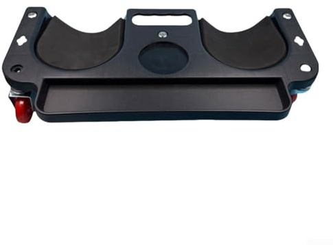 Zilimontt Tapis à genoux roulant pour réparation automobile avec roues rotatives et cadre rembourré, construction en plastique PE résistant pour la protection du genou et lisse (noir)