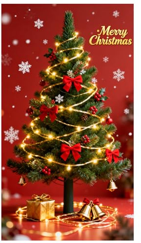 Generisch Weihnachtstürdeko, Türvorhang für Weihnachten, Elastischer Türschmuck 90x200 cm, Wiederverwendbare Weihnachtsdekoration für Haustür, Festliche Weihnachtsdekoration für Wohnzimmer, Party (C)