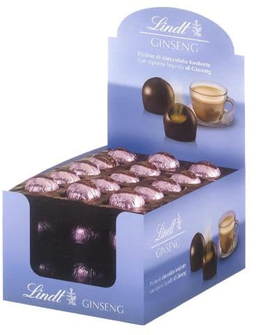 Praline di Cioccolato al Ginseng, Confezione da 617 Grammi, Cioccolatini Premium in Scatola
