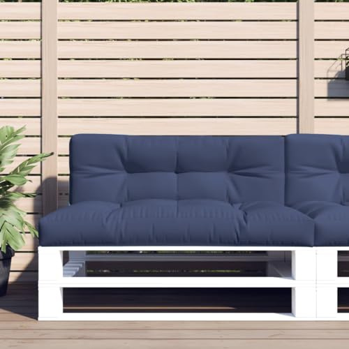 Frdhee Sitzauflagen,Palettenkissen 2 STK. Marineblau Stoff,Computerstuhlkissen für Balkonstühle, Gartenstuhl, Bänke