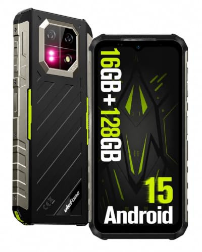 Ulefone Armor 22 Smartphone Infrangibile Android 15, 16GB RAM+128GB ROM/512GB TF, Schermo 6.58 FHD+ 120Hz, Fotocamera Notturna 64MP, Batteria 6600mAh 33W, 4G Dual SIM/NFC/IP69K Telefono Impermeabile