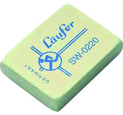 Läufer 00220 SW 0220 Radierer, sehr weicher Radiergummi aus Kautschuk, weiß