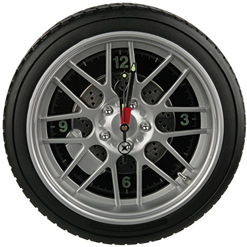 OOTB Wheel Wall Clock with 16 LED, Multi-Colour, 8 x 35 x 35 cm