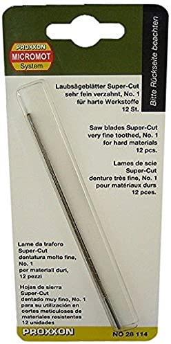 PROXXON 2228114 - Lame per protesi extra-sottili (50d / 25 mm) 12 pz, Nero