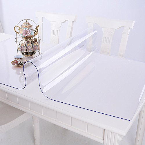 Ertex Tischdecke Tischfolie Schutzfolie Tischschutz Folie Transparent 2,5 mm 1A Qualität geeignet für den Kontakt mit Lebensmitteln (70 x 110 cm)