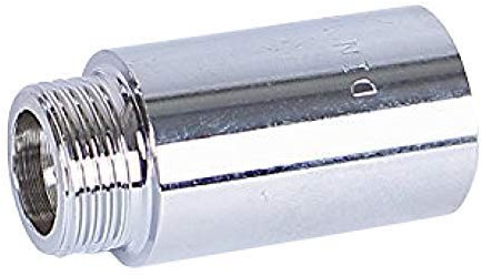 Edelstahl Gewinde Hahnverlängerung 1/2' 3, 4, 5, 6, 8cm (Hahnverlängerung), Länge:3cm