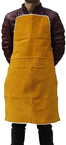 Welder Apron Welding Apron Heat Insulation Apron Safety Welder Apron Leather Welder Apron Flexible and Durable Orange