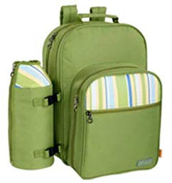 Picknickkorb mit großer Kapazität im Freien Picknick-Rucksackkühler für 2 Personen, abnehmbare Flasche / Weinhalter, Baumwollservietten, Platten und Besteckset perfekt für Familien- und Liebhaber Gesc