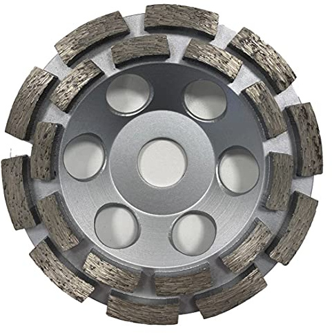 Dr. Diamond | Premium Diamant Schleiftopf für Beton, universal einsetzbar, Schleifscheibe, Doppelreihig mit 20 Segmenten | Premium 125 mm