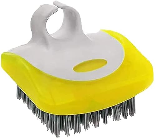 HADZLPOY Spazzola per funghi, spazzola per patate, spazzola per verdure per alimenti, set di pennelli per verdure, per lavare le carote e patate (giallo)
