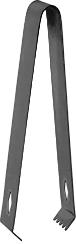 Pince à Glace, Pince à Cocktail épaissie Losange en Acier Inoxydable Alimentaire Glace Sucre Cube Pince pour Barre (Placage noir)