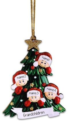 Kaululu Personalisierter Weihnachtsbaumschmuck mit Namen und Text,Christbaumschmuck Weihnachtsdeko Holz Weihnachten deko 2024 Weihnachtsanhänger, Neujahrsgeschenke