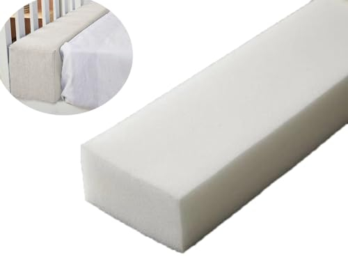 MOTTK Hochdichter Schaumstoff, Länge 100/120/150/180/200 cm, auf jede Größe zuschneidbar, Möbel-Ersatzschaum, Bank-, Stuhl-Polsterung, Matratzenbrückenfüller (180 x 20 x 20 cm)