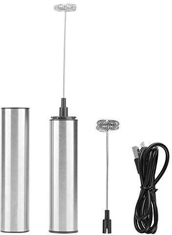 Espumador De Leche Eléctrico Recargable De Acero Inoxidable Puerto USB De Carga Para Espumar Conveniente Batidor Y Licuadora De Mano Para Bebidas De Café Utensilios De Cocina Para Amantes Del Café