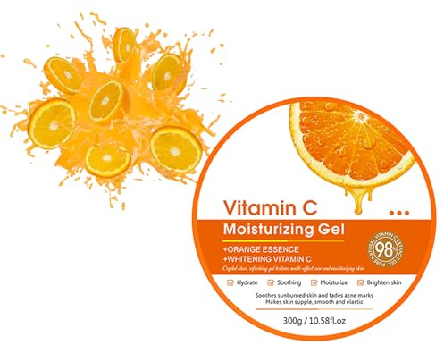 VC Aloe Vera Gel, Aloe Vera Face Gel, After Sun Body Moisturiser, Aloe Vera Moisturising Gel, Nourishing Moisturising Gel, After Sun Repair Gel, For Face, Body, Sunburn (300g)