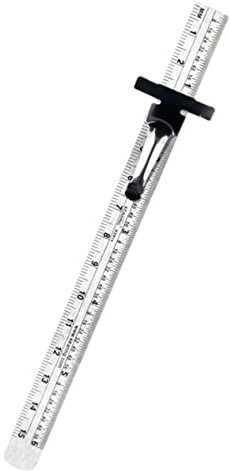 WHAMVOX Taschenlineal Aus Edelstahl Mit Abnehmbarem Clip Gerades Lineal Für Präzise Messungen Kompakt Und Tragbar Für Tischler Bauarbeiter Und Handwerker