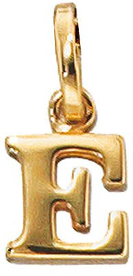 Buchstabe ' E ' Ketten Anhänger Goldanhänger 333 Gelbgold Einhänger Unisex