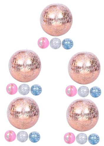 JOINPAYA 20pezzi Palloni Gonfiabili Glitterati Per Spiaggia e Piscina Giocattoli Estivi Colorati Pvc Per Feste e Attività Acquatiche