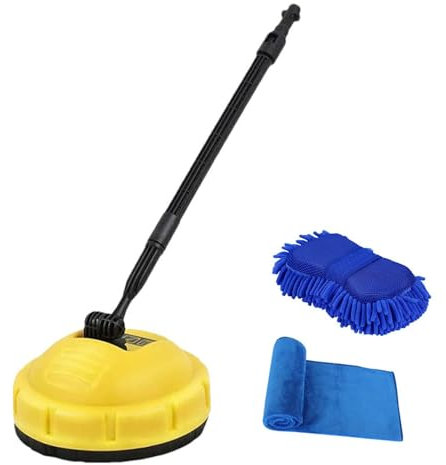 Idropulitrice per patio, manico lungo, Sur faces Cleaner idropulitrice, accessorio per la pulizia del patio, spazzola per la pulizia dello sporco, strumento di pulizia della casa e 'auto