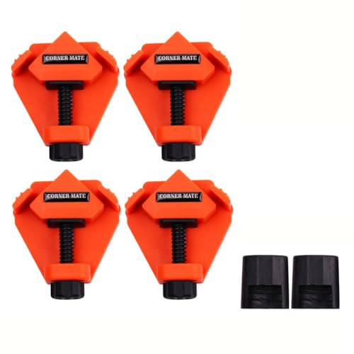 4PCS Woodworking Corner Clamp 90 Degree Right Angle Clamp Adjustable Spring Loaded Woodworking Clamp Frame Cabinet Woodworking Tools