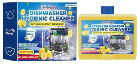 NRDHGS Limpiador y descalcificador de lavavajillas (1 unidad, 3 unidades, 100 ml) - Aroma a limón, elimina la cal y la grasa, seguro for la vajilla, fórmula ecológica, compatible con Jakehoe(1pcs)