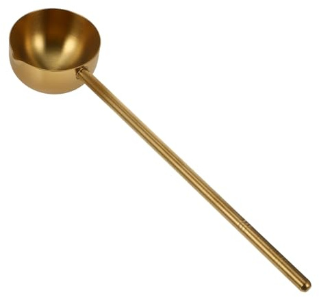 Toyvian Cucharón De Acero Inoxidable Para Sopa y Aceite, Capacidad 80ml, Mango Largo, Resistente Al Desgaste, Utensilio De Cocina Práctico Para Hogares y Restaurantes