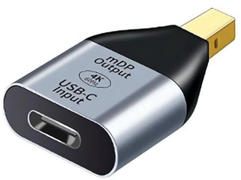 HiCOZZIE Adaptateur USB-C Mâle vers Mini DisplayPort DP pour HDTV 4K 60 Hz 1080p, Compatible avec Tablette et Téléphone