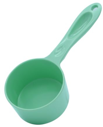 CRAFTHROU Cuchara Medidora para Pienso de Mascotas Mango Ergonómico y Diseño de Plástico Verde para Perros y Gatos, Adecuado para Comida de Bolsas Grandes