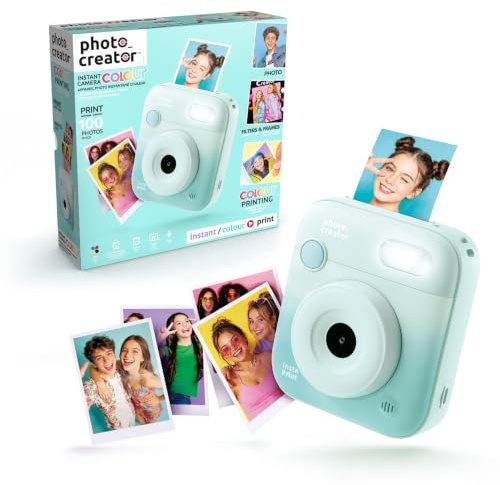 Canal Toys - Photo Creator - Appareil Photo Instantané Couleur Enfant 14 Ans+ - Imprime 100 Photos en Couleur, Écran 2,4, Filtres, Flash, Cadres, Batterie Rechargeable USB-C - CLK 115