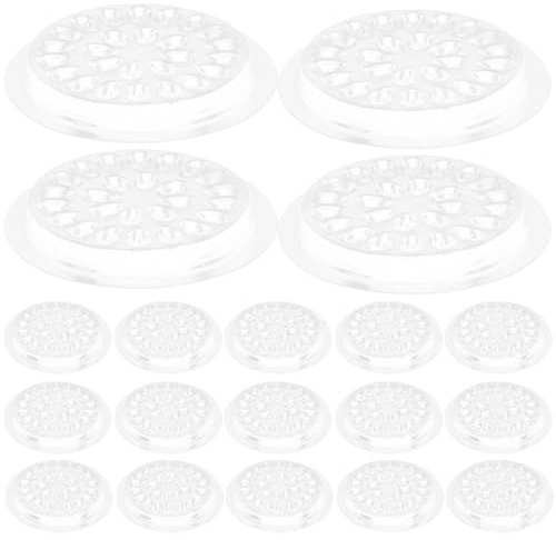 Toddmomy 30 Pièces Palette de Faux Cils en Acrylique Blanc pour Extensions de Cils Support Adhésif, Coussin Professionnel Solide pour Travail en Salon de Beauté
