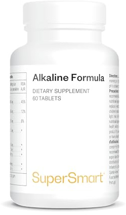 Supersmart - Alkaline Formula Supplement (Advanced Formula) - with Potassium Phosphate, Calcium & Magnesium Citrate - pH Balance | Non-GMO & Gluten Free - 60 Tablets