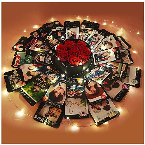 ECTY Kreative Explosionsbox zum Selbermachen von Fotoalben für Geburtstag, Jahrestag, Valentinstag, Hochzeit (Upgrade-Version).