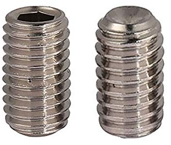 M8 x 25 mm Innensechskant-Gewindestift-Set, Madenschrauben, 304 Edelstahl, silberfarben (10 Stück)
