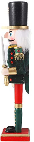 BESPORTBLE Wooden Nutcracker Soldier Figurine Nutcracker Ornament for Home Office Xmas Decoration