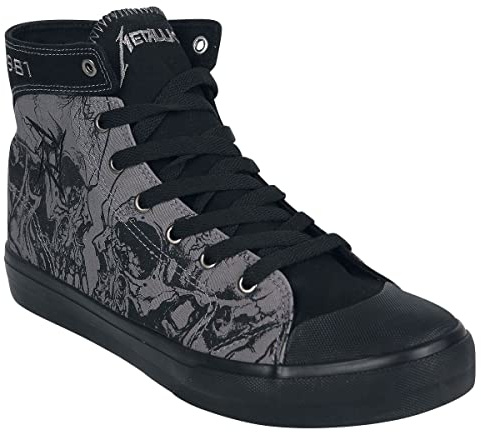 Metallica EMP Signature Collection Unisex Sneakers Alte Grigio/Nero EU38 Tessuto